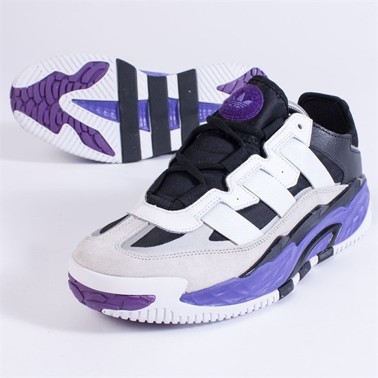 Кроссовки Adidas Niteball, White Purple - фото 33681