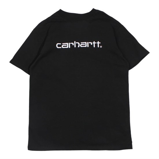 Футболка Carhartt, Logo Front / Black / White - фото 42021
