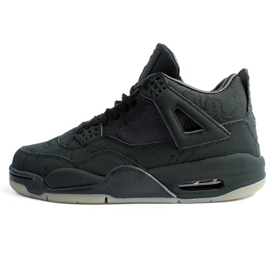 Кроссовки Nike Air Jordan 4, Kaws Black - фото 45190