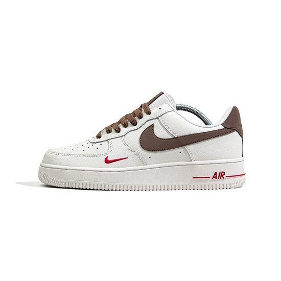 Кроссовки Nike Air Force 1 Low, Premium White Brown - фото 47153