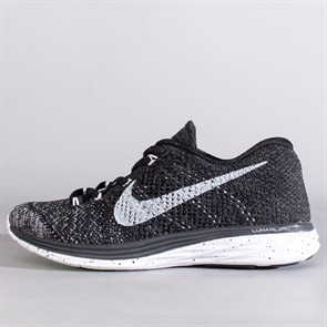Кроссовки Nike Flyknit Lunar3, Black Grey - фото 17284