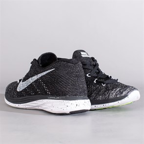 Кроссовки Nike Flyknit Lunar3, Black Grey - фото 17285