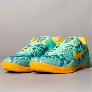 Кроссовки Баскетбольные Nike Kobe VIII, Green Glow Laser Orange - фото 24975