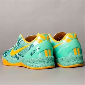 Кроссовки Баскетбольные Nike Kobe VIII, Green Glow Laser Orange - фото 29927