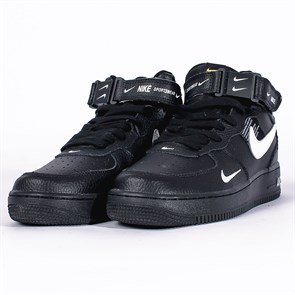 Кроссовки Nike Air Force 1 Mid '07 LV8, Black White - фото 30421