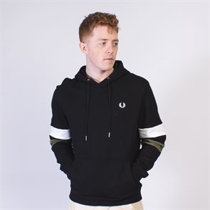 Худи Fred Perry, Black / Logo White