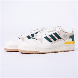 Кроссовки Adidas Forum Exhibit Low, White Green Yellow - фото 36098
