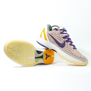 Кроссовки Баскетбольные Nike Kobe VI, 3D Lackers - фото 37080