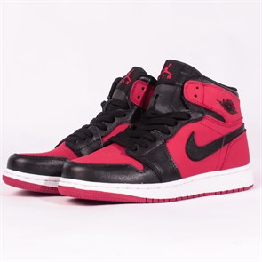 Кроссовки Nike Air Jordan 1 Retro High, Black Red - фото 5096
