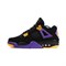 Кроссовки Nike Air Jordan 4 Retro, Black / Purple/ Yellow - фото 45981