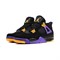 Кроссовки Nike Air Jordan 4 Retro, Black / Purple/ Yellow - фото 45982