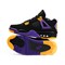 Кроссовки Nike Air Jordan 4 Retro, Black / Purple/ Yellow - фото 45983