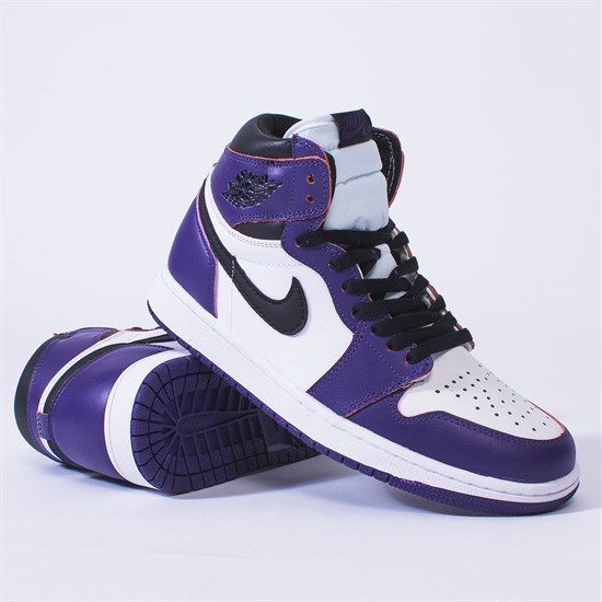 Кроссовки Nike* Jordan 1 Retro High, Court Purple White - фото 35527