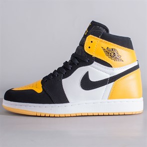 Кроссовки Nike Air Jordan 1 Mid, Yellow Toe Black