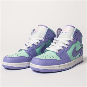 Кроссовки Nike Jordan 1 Mid, Purple Aqua - фото 32946