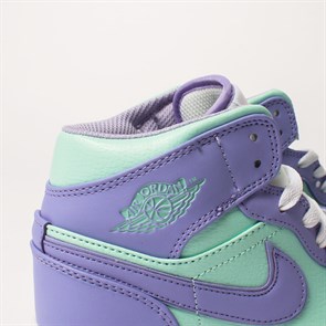 Кроссовки Nike Jordan 1 Mid, Purple Aqua - фото 32950