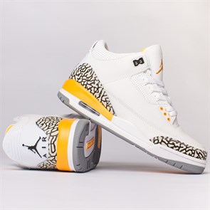 Кроссовки Nike Air Jordan 3 Retro, Laser Orange - фото 34318