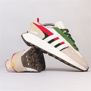 Кроссовки Adidas Retropy E5, Beige Red Green - фото 34360