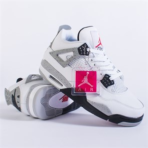 Кроссовки Nike Air Jordan 4, White Cement - фото 34610