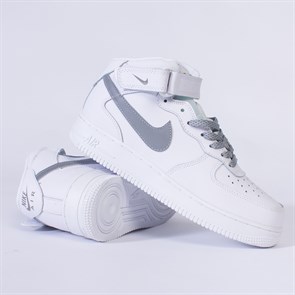 Кроссовки Nike Air Force 1 Mid '07 LV8, White Grey - фото 34925
