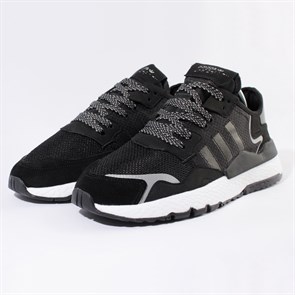Кроссовки Adidas Nite Jogger, Core Black White - фото 37589