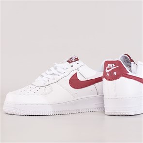 Кроссовки Nike Air Force 1 Low, White Noble Red - фото 6562