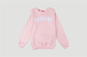 Свитшот Supreme, Розовый Белый